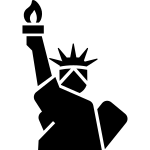 Statue Of Liberty Upper Body SVG Icon